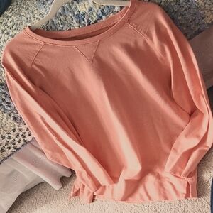 Real Comfort Shrimp/Coral Color, Long Sleeve Top 1X